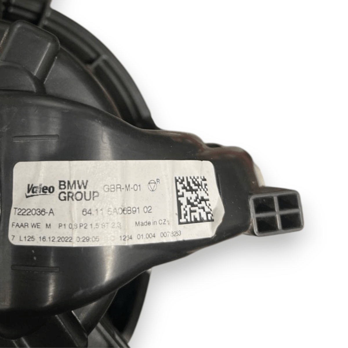 BMW X1 U11 1.5 Petrol Cabin Fan (2022 - ) code: T222036 - A - F&P CRASH SRLS - Used Spare Parts