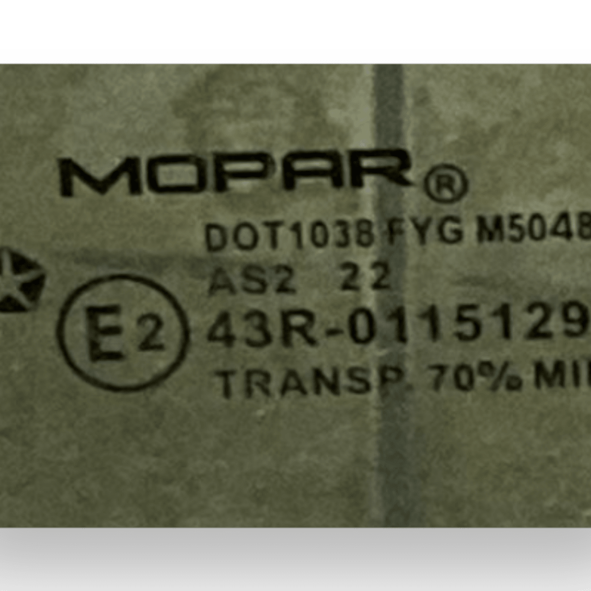 vetro anteriore sinistra (sx) jeep wrangler 4x4 IV (2020 - ) - F&P CRASH SRL - Ricambi Usati