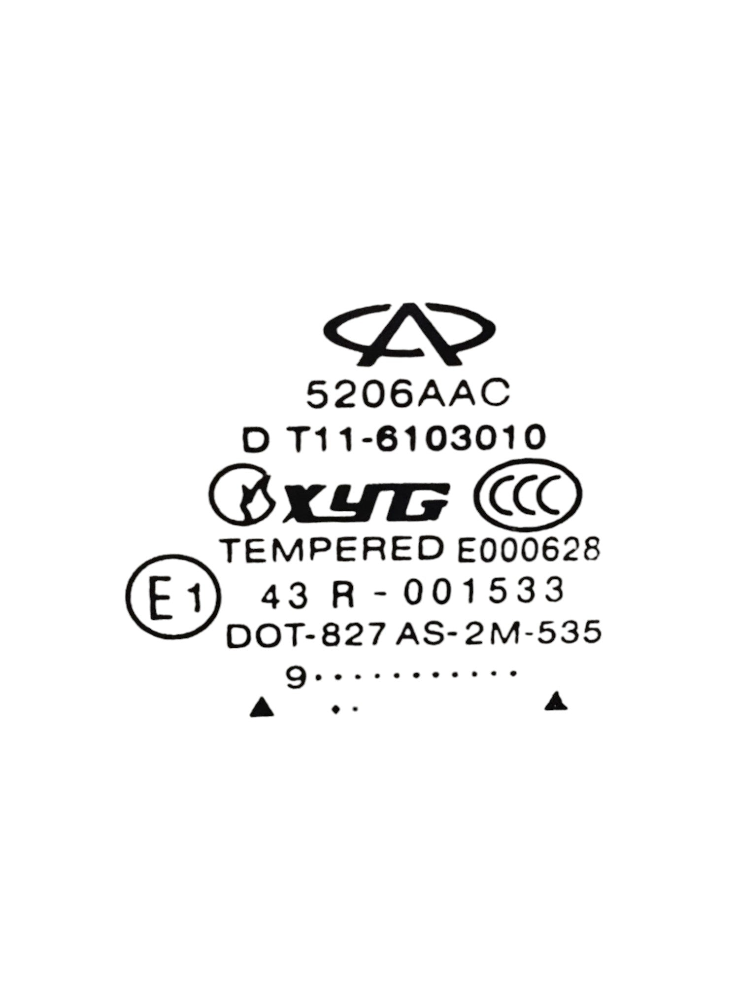 Glass / Left Front Window DR 5 Code:T11 - 6103010 (2007 - 2013) - F&P CRASH SRLS - Used Spare Parts