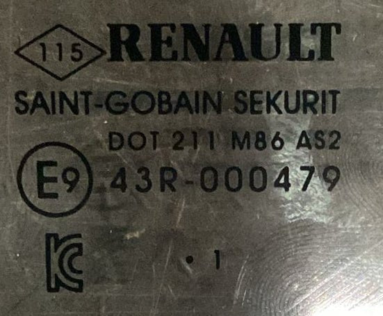 Glass / left front window renault captur code . 43r - 000479 (2019 >) - F&P CRASH SRL - Used Parts