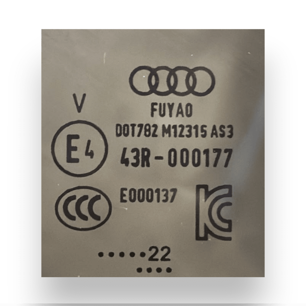 Vetro fisso posteriore destro (dx) audi a3 8y cod:43r-000177 (2020-) - F&P CRASH SRL - Ricambi Usati