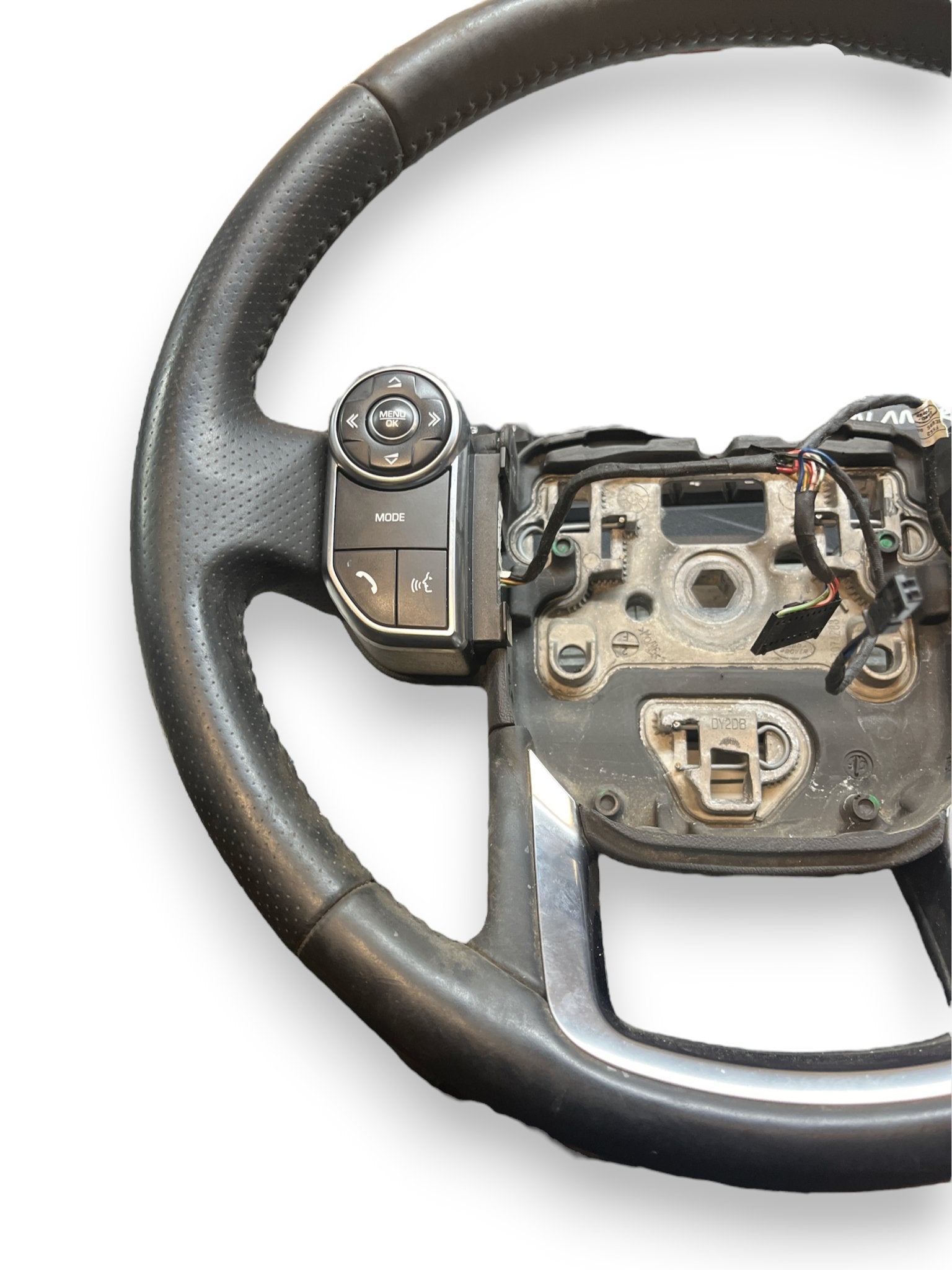 Steering Wheel with Controls Land Rover Range Rover Sport (L494 - 2018) code: GK62 - 3F363 - AC8PVJ - F&P CRASH SRLS - Used Parts
