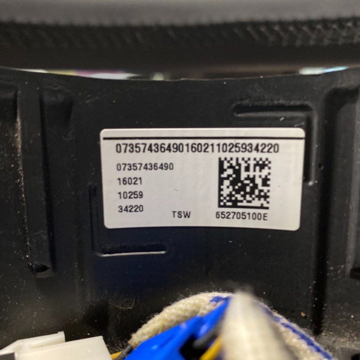 Volante / sterzo fiat 500e 332 (2020 - ) Cod: 652705100e - F&P CRASH SRLS - Ricambi Usati