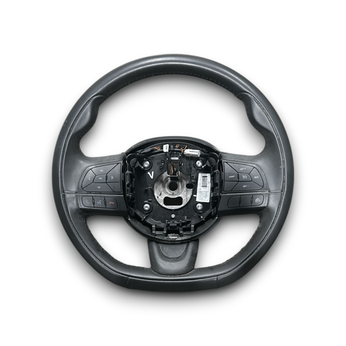 Steering Wheel / Leather Steering Fiat 500X code:07356698660 (2014 >) - F&P CRASH SRLS - Used Parts
