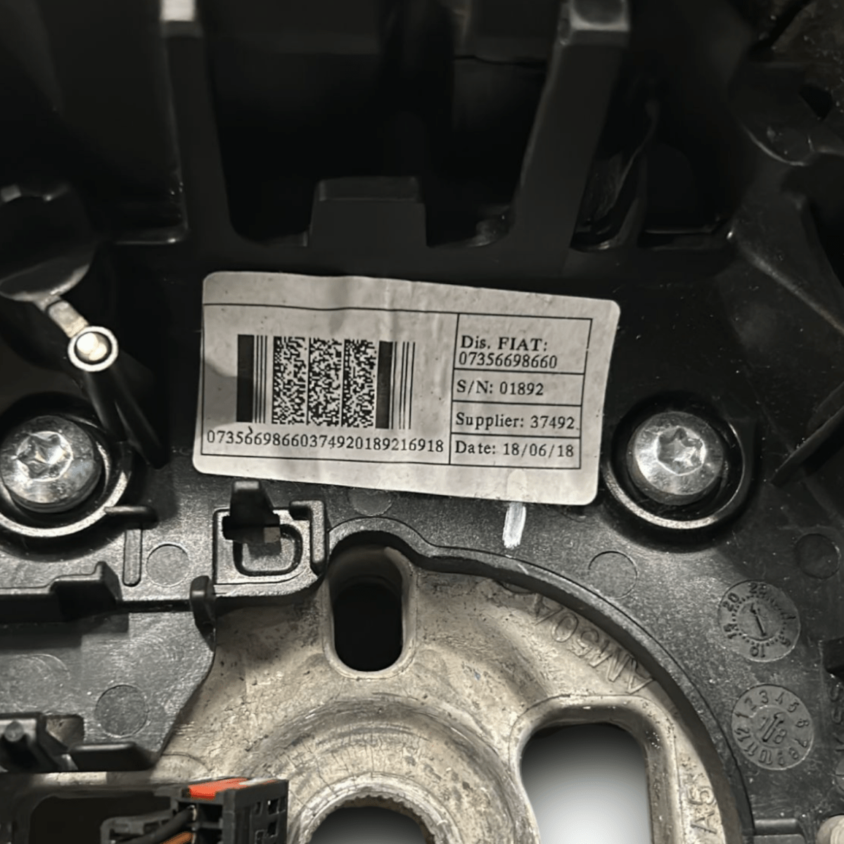 Steering Wheel / Leather Steering Fiat 500X code:07356698660 (2014 >) - F&P CRASH SRLS - Used Parts