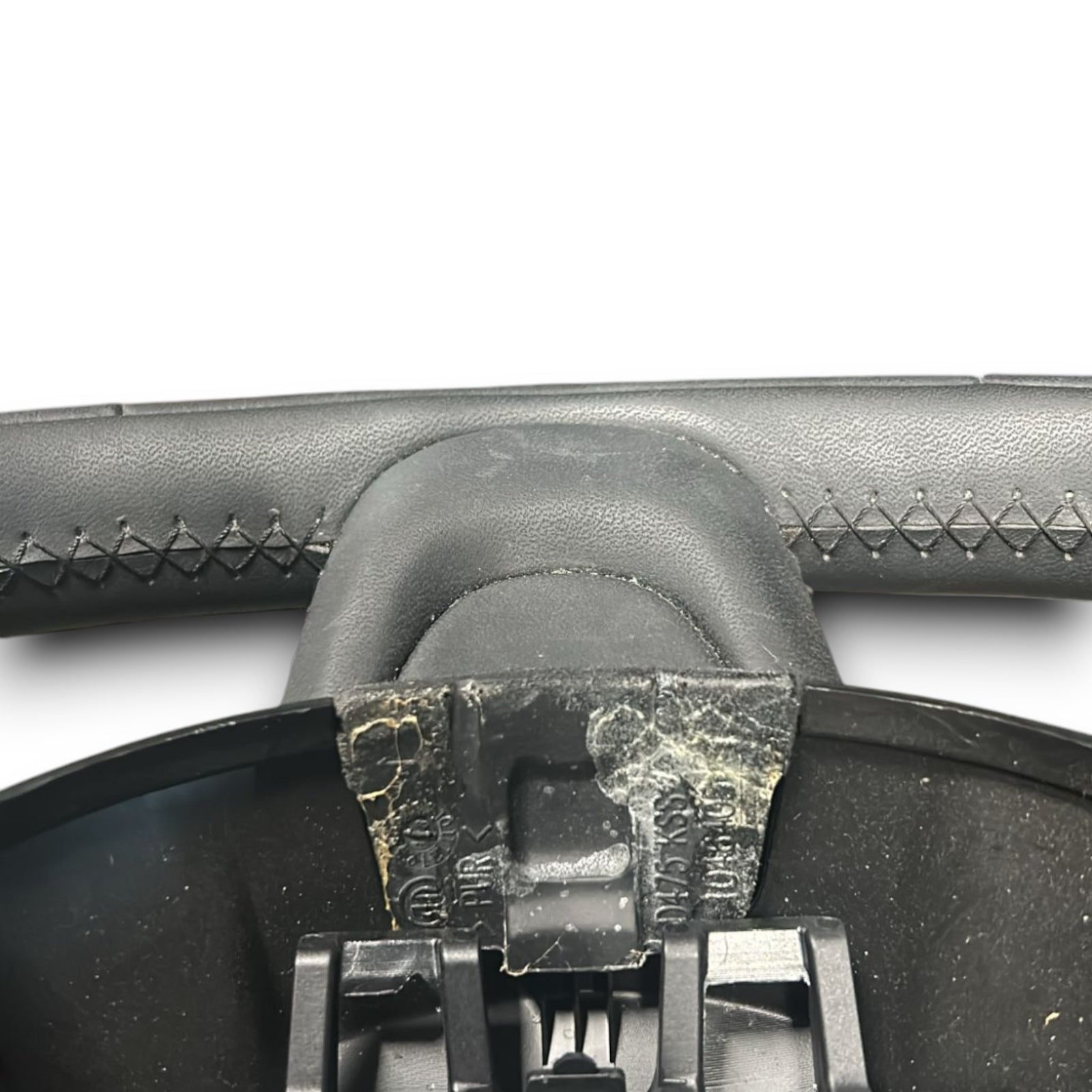 Steering Wheel / Flat Leather Steering Fiat 500 X code.1041989 (2014 > ) + Steering Wheel Controls and Paddles - F&P CRASH SRLS - Used Spare Parts