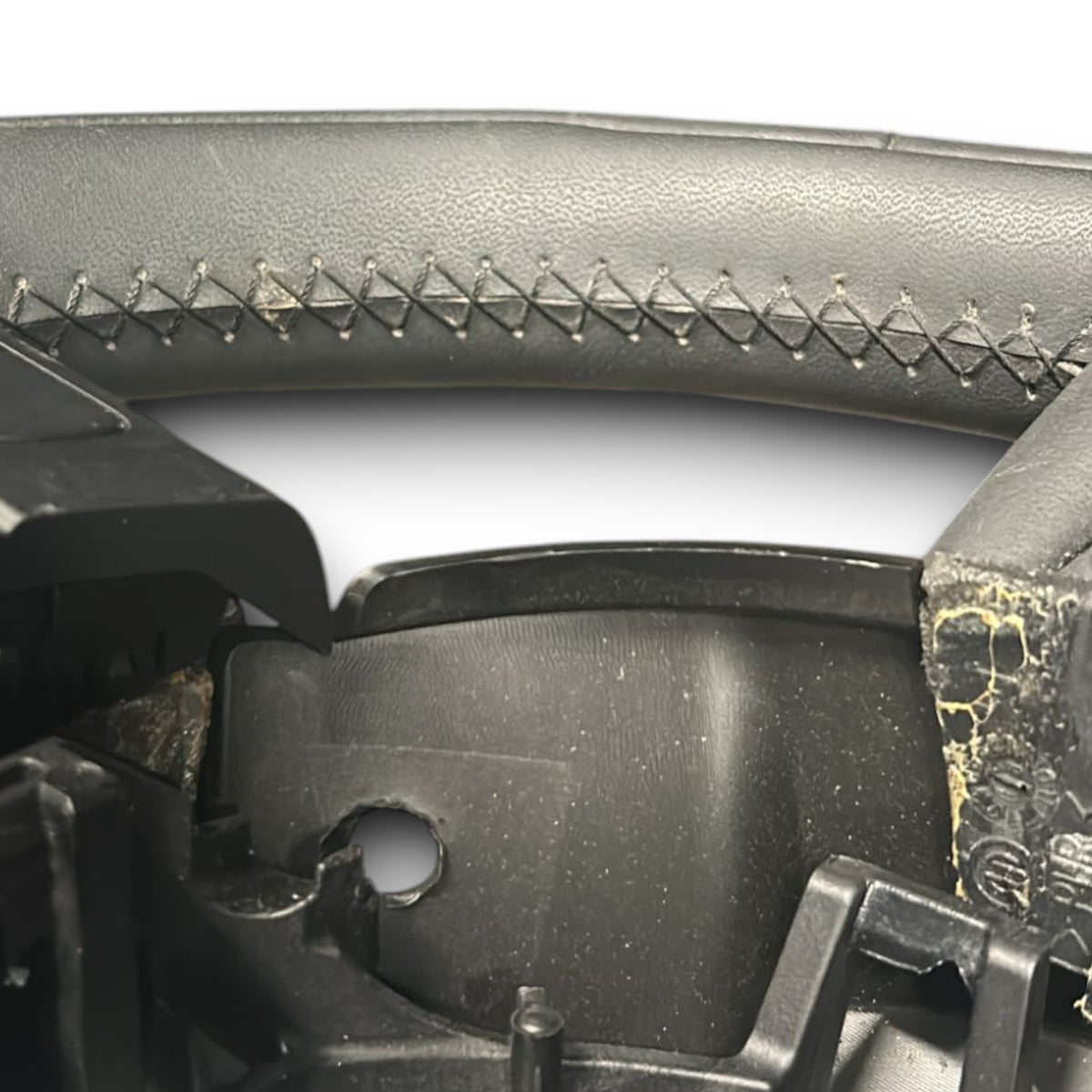 Steering Wheel / Flat Leather Steering Fiat 500 X code.1041989 (2014 > ) + Steering Wheel Controls and Paddles - F&P CRASH SRLS - Used Spare Parts