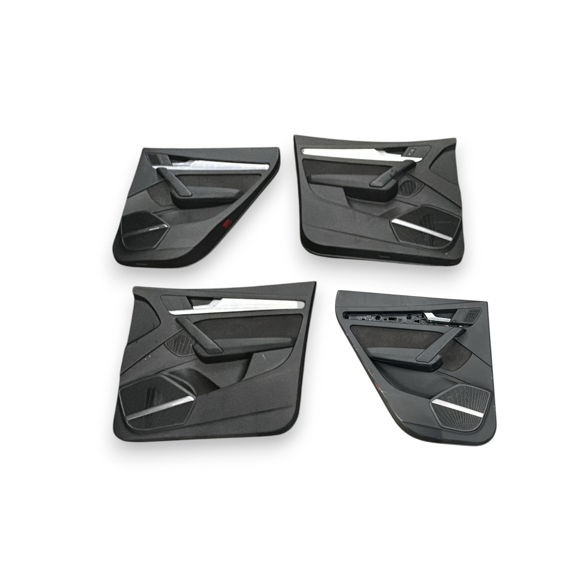 Fabbed bekleding (Alcantara) / Black Leather Audi Q5 (FY) (S - Line) (2017>)))